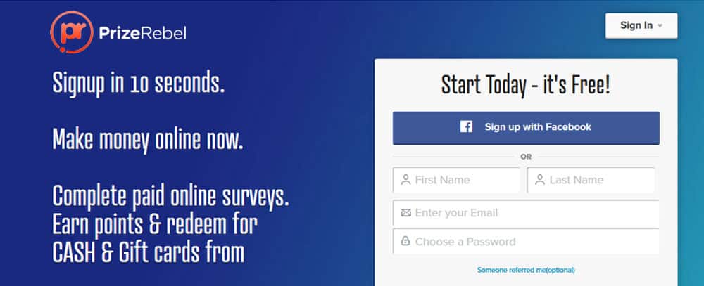prizerebel - sites like swagbucks