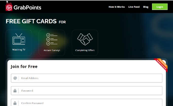 GrabPoints surveys without minimum payout 