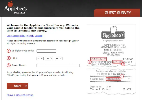 Applebees-Survey