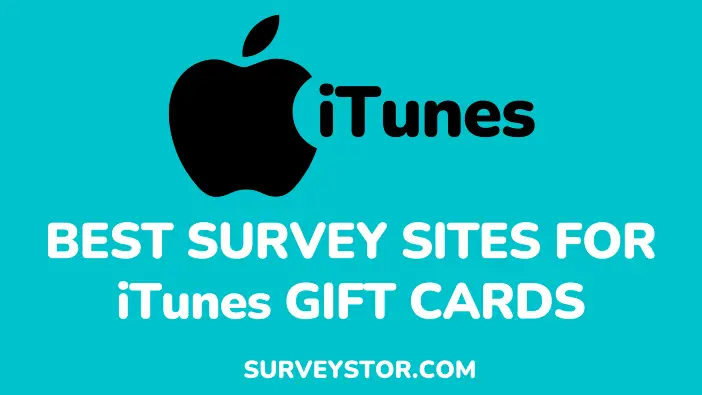 survey sites iTunes cards - surveystor