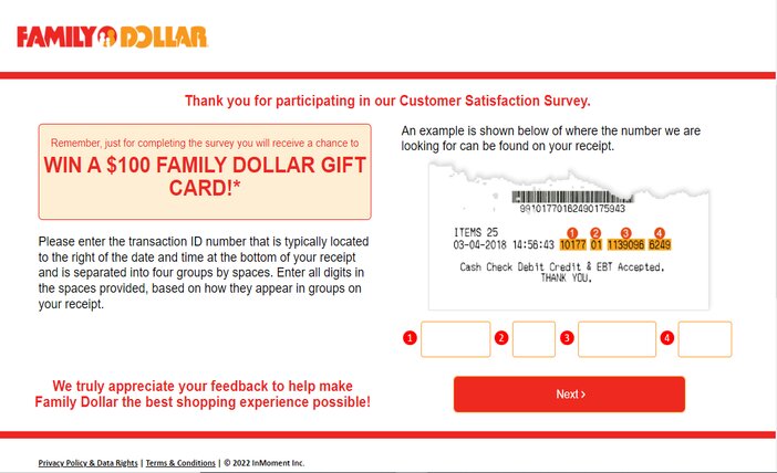 Family Dollar Survey - Surveystor