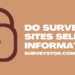 Do survey sites sell my information - Surveystor
