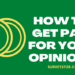 How to get paid for opinions - Surveystor