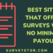 Sites that offers surveys with no minimum payout - Surveystor